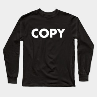 Copy - Paste: halloween couple costume Long Sleeve T-Shirt